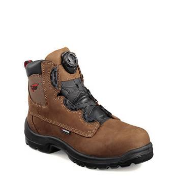 Red Wing Férfi FlexBond 6-inch Waterproof Safety Toe Munkavédelmi Bakancs Barna